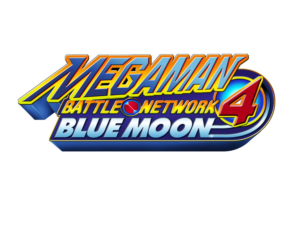 Mega Man Battle Network 4 Blue Moon Logo HQ
