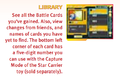 English Manual accidentally leaving info about the Battle Card ID.
